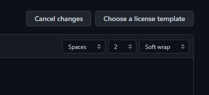 Choose a license template